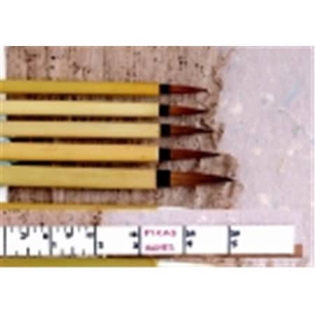 School Specialty School Specialty Fine Brown Hair Bamboo Handle Watercolor Paint Brush - Size 4 463544